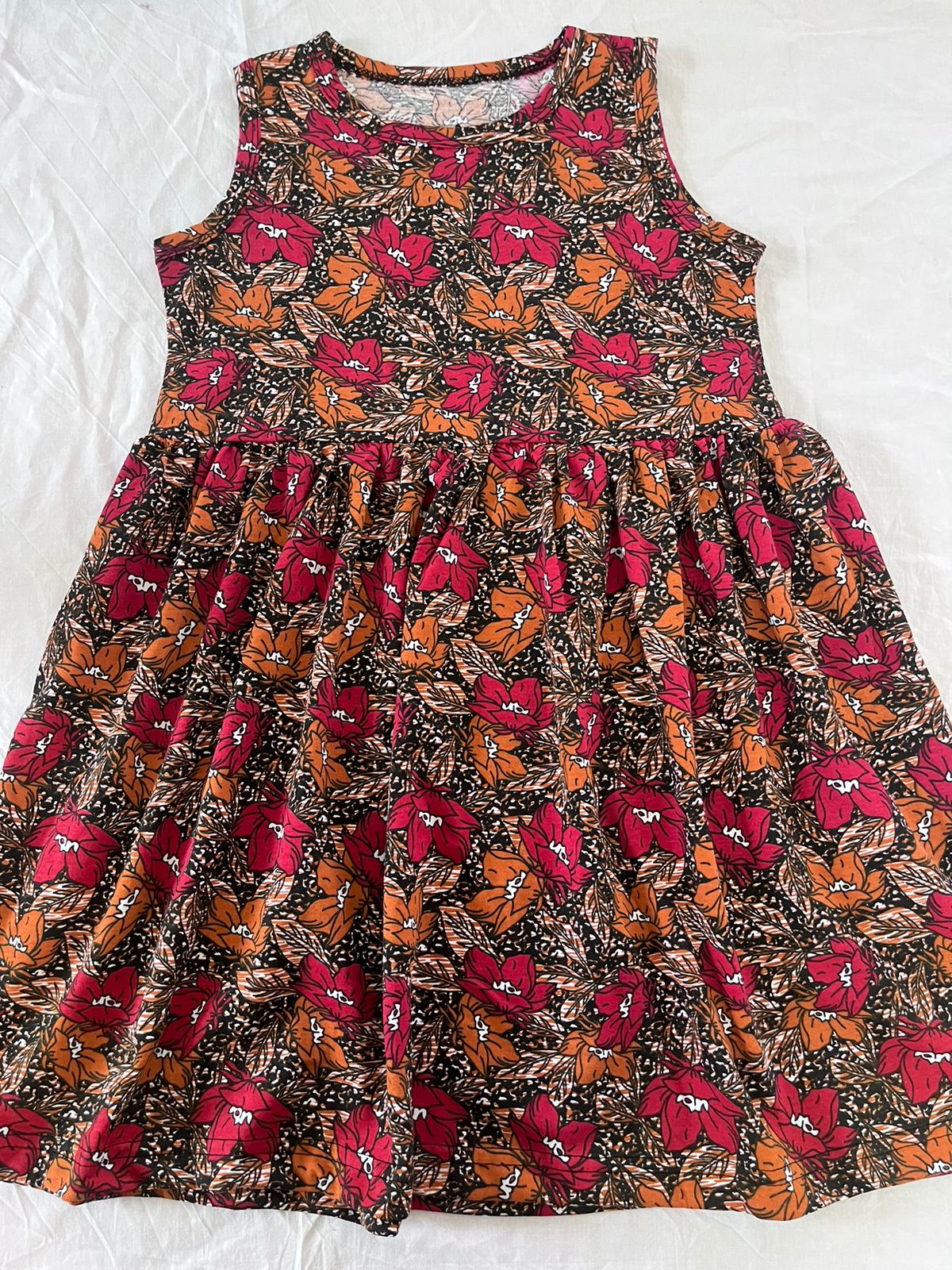 Abstract Red - Kids Frock