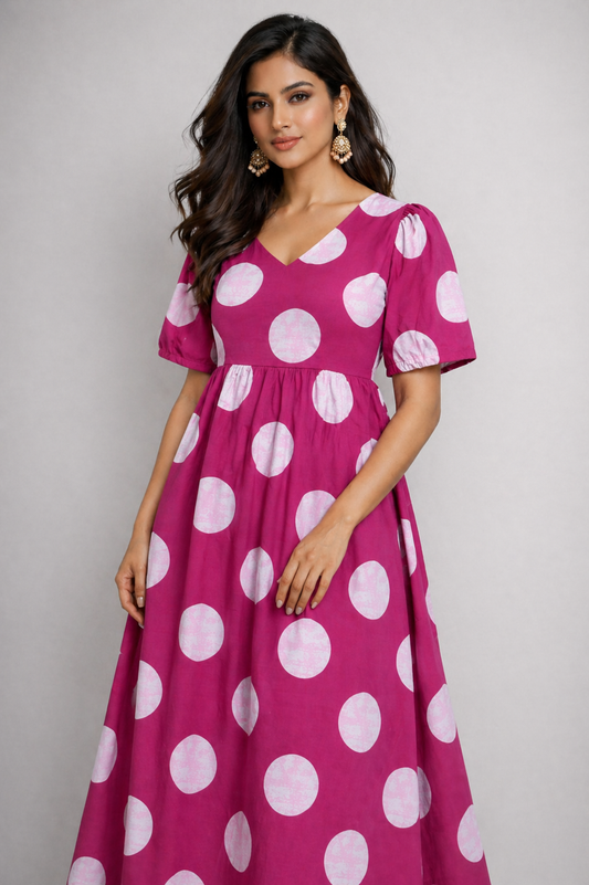 Pink Pop Cotton Maxi
