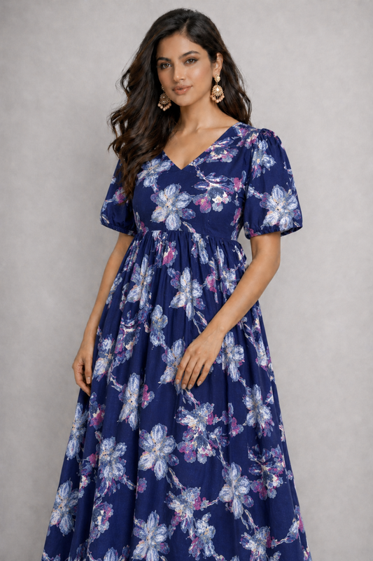 NeelaVaanam Cotton Maxi