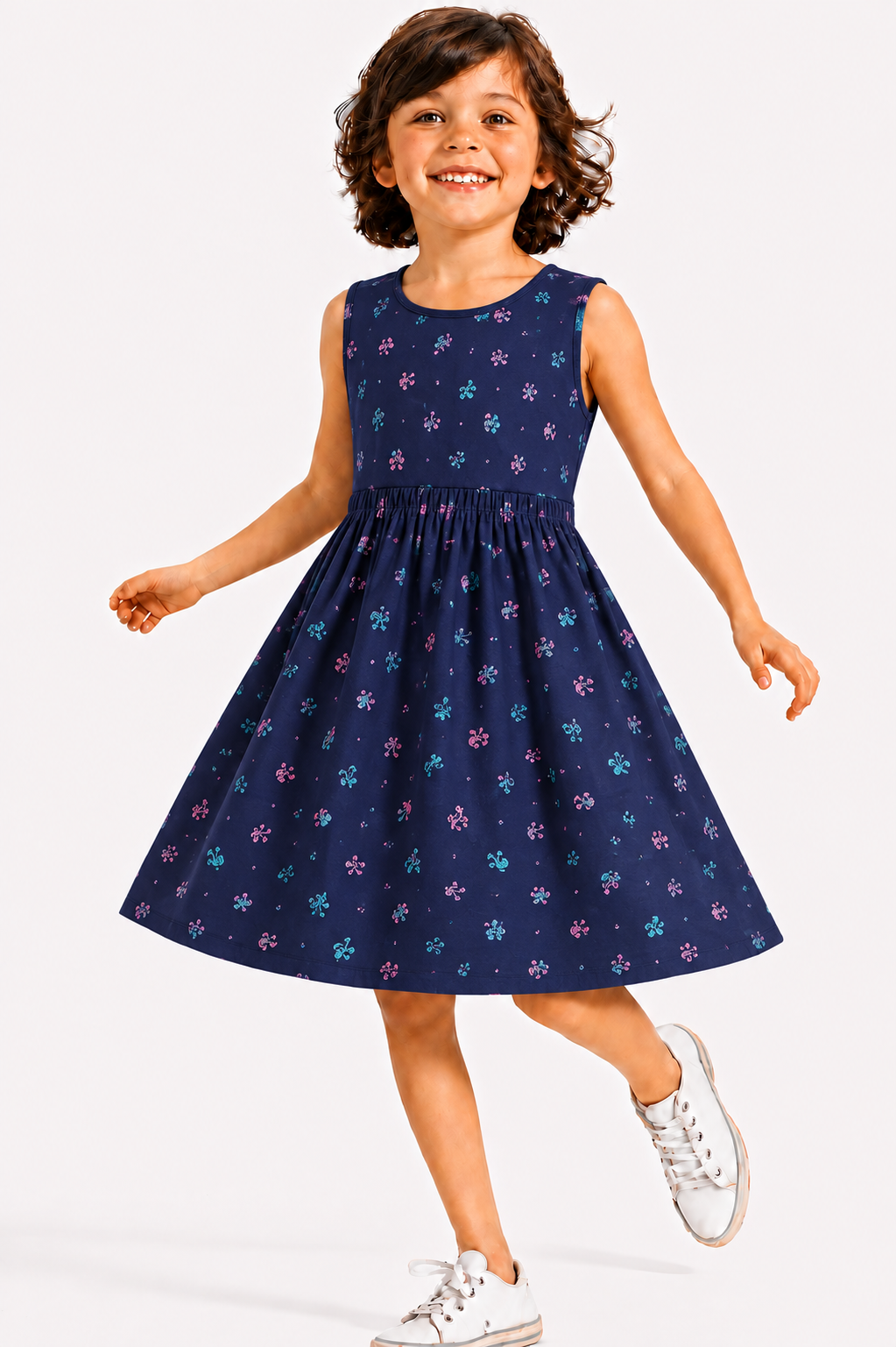 Blue Pearl - Kids Frock