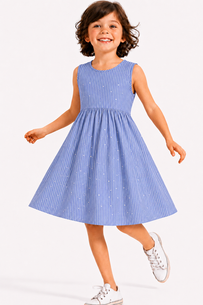 Heart Stripes - Kids Frock