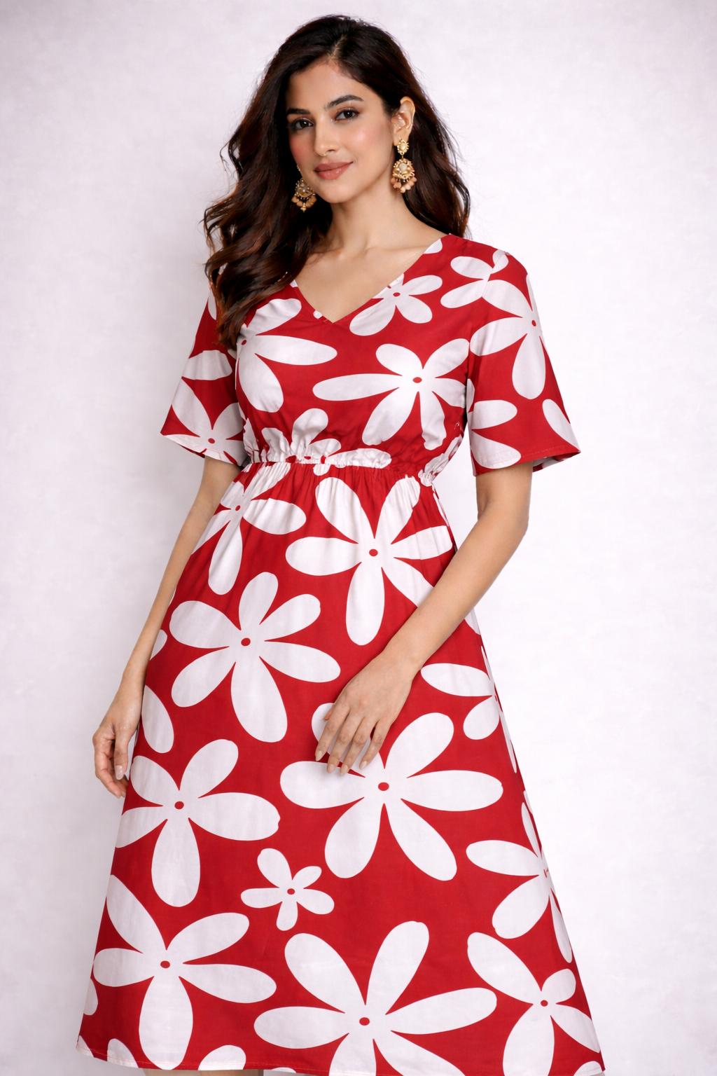 Idli Poo Cotton Maxi