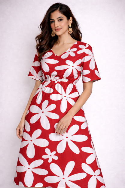 Idli Poo Cotton Maxi