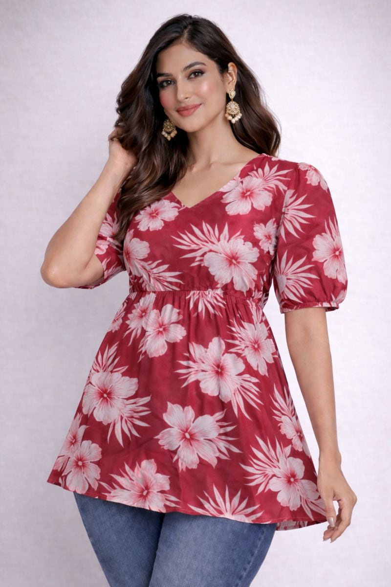 Sembaruthi - Cotton Peplum Top