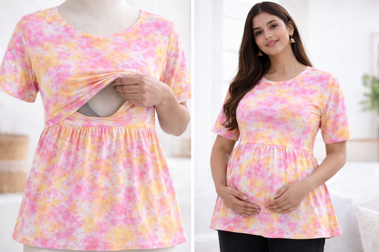 Cotton Candy - Feeding Peplum Top