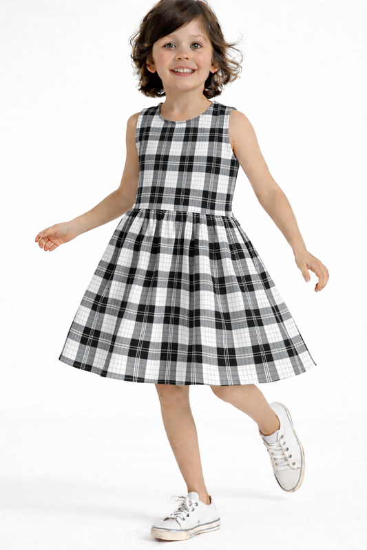Checkerboard - Kids Frock