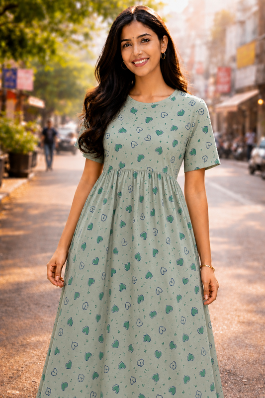 Sage Hearts - Non Feeding Lounge Wear