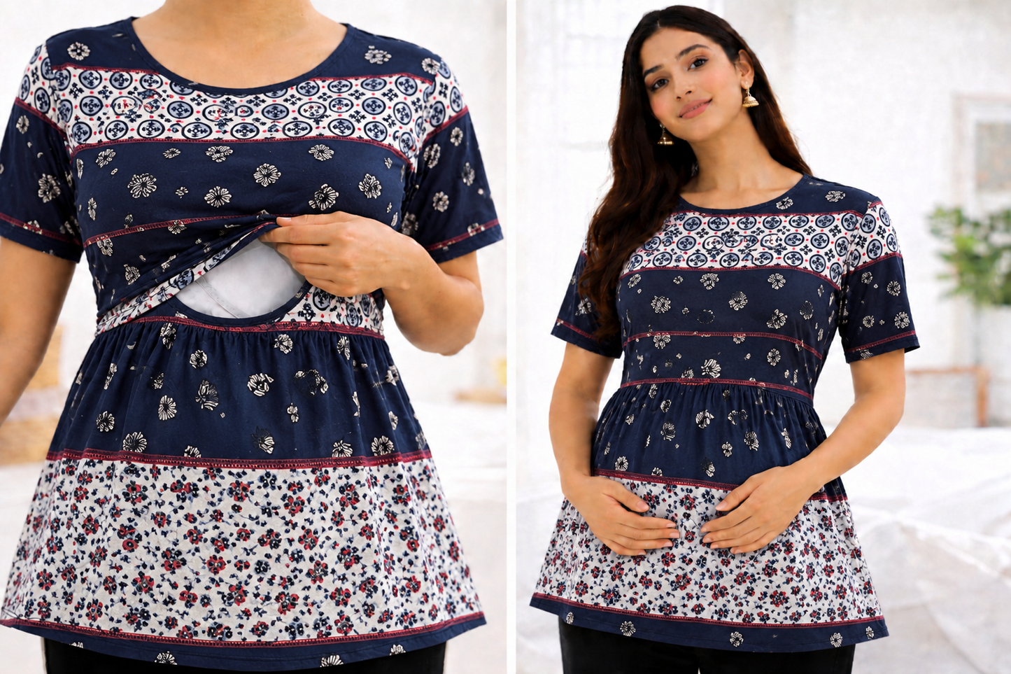 Classic Medley - Feeding Peplum Top