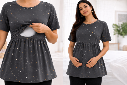 Moon & Stars - Feeding Peplum Top