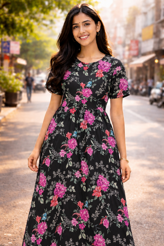 Black Bouquet - Non Feeding Lounge Wear