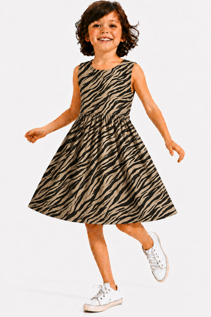Desert Zebra - Kids Frock