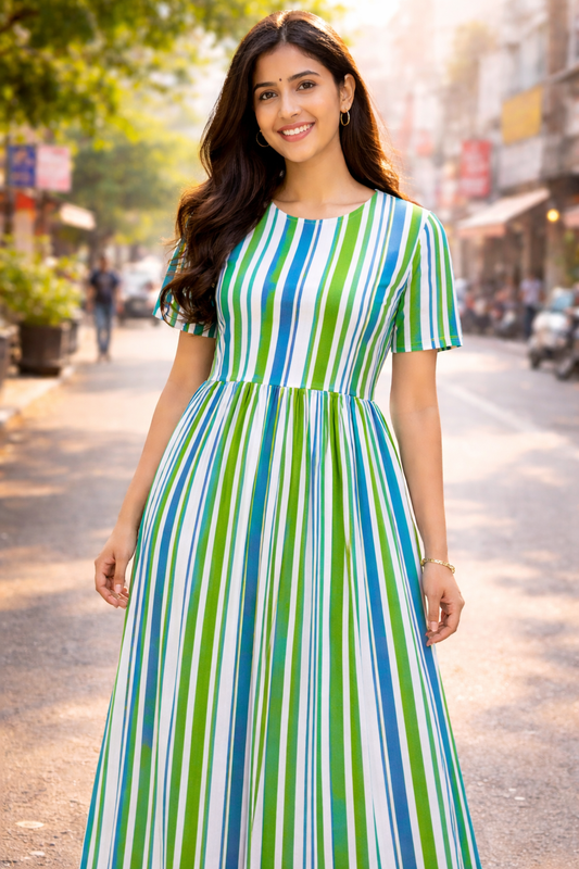 AquaGreen Stripes - Non Feeding Lounge Wear