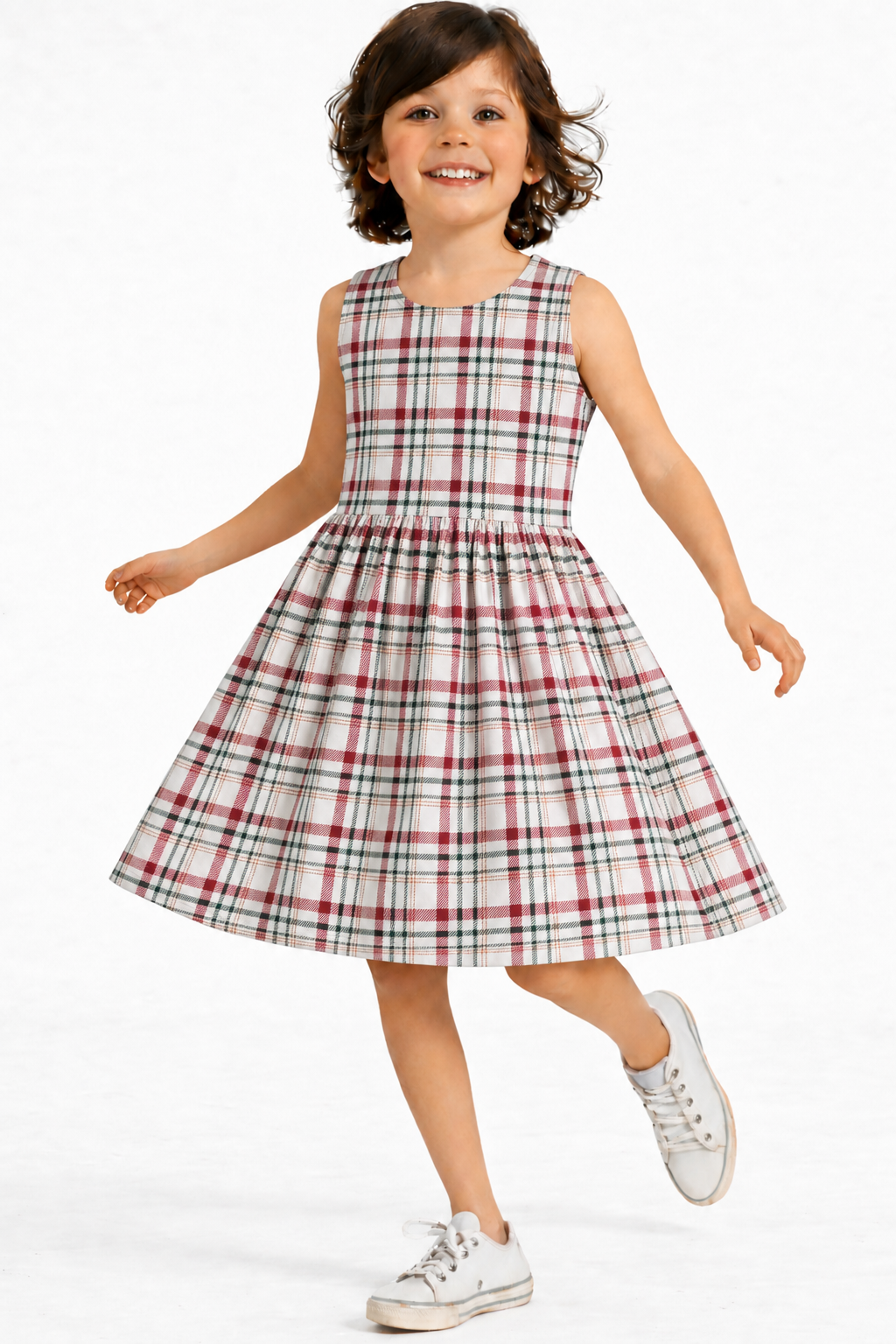 Cherry Checks - Kids Frock