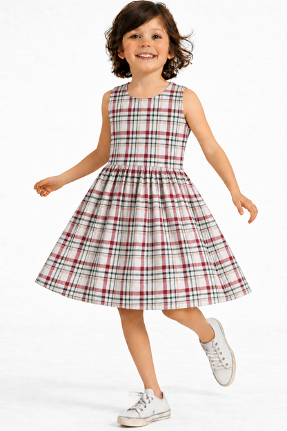 Cherry Checks - Kids Frock