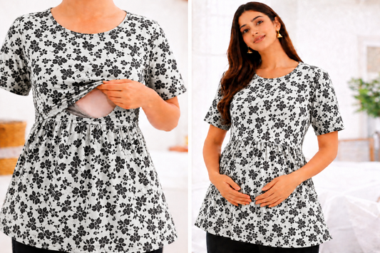 Moon light - Feeding Peplum Top