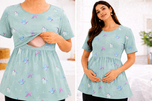 Unicorn - Feeding Peplum Top