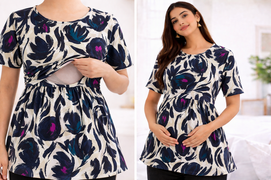 Velvet Ink - Feeding Peplum Top