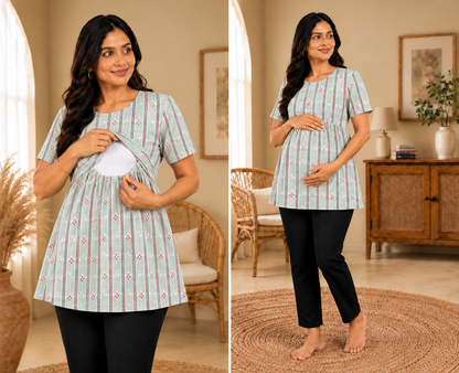 Pista Blossom - Feeding Peplum Top