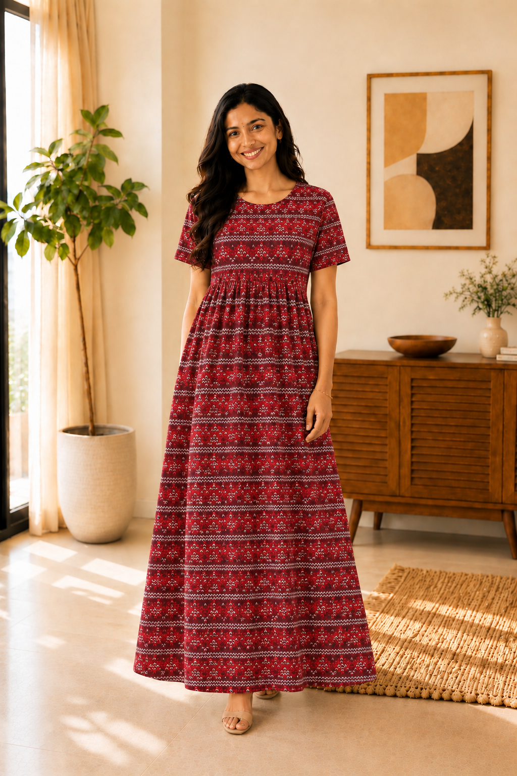Red Weave - Non Feeding Lounge Wear