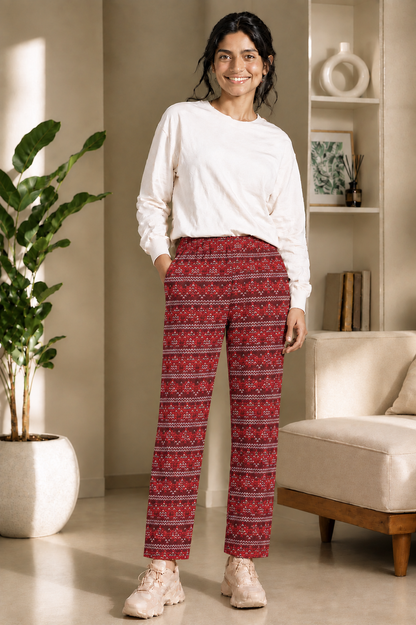 Red Weave - Trackpant