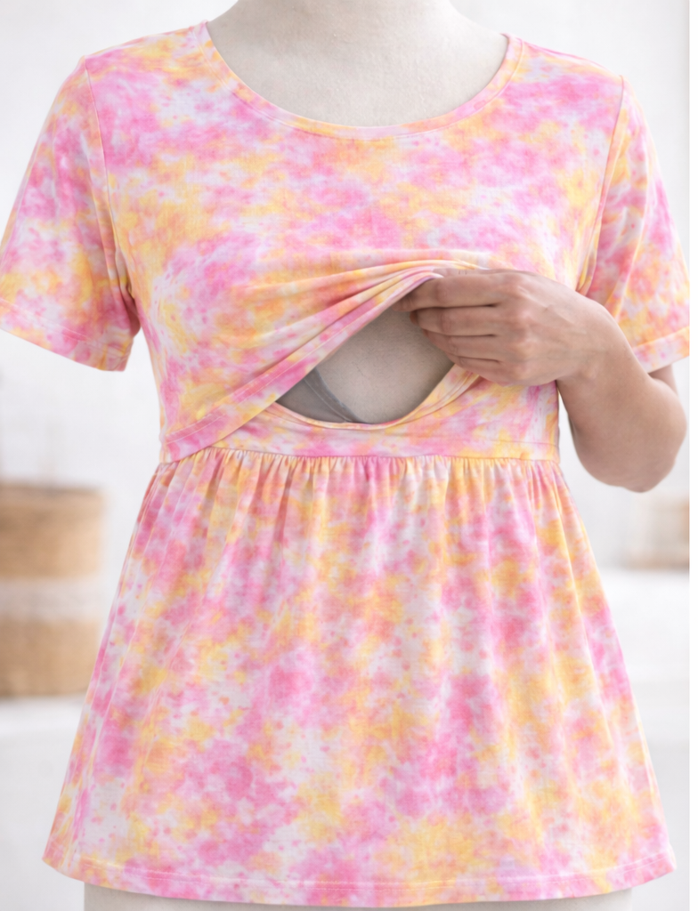 Cotton Candy - Feeding Peplum Top