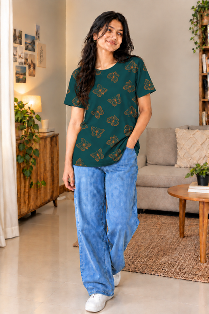 Green Butterfly - Tshirts