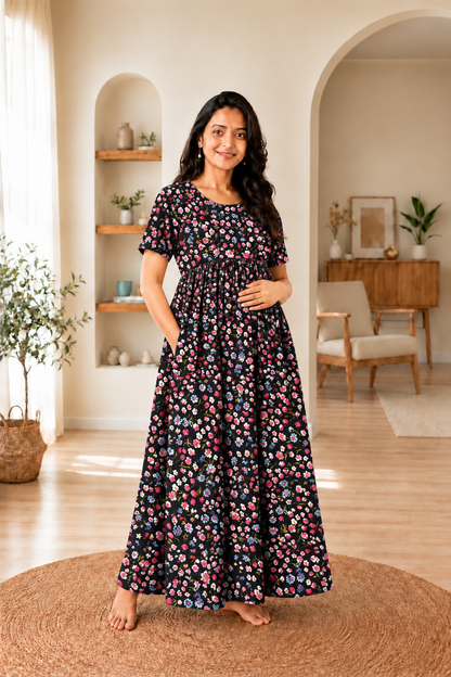 Black Blossom - Feeding Lounge Wear