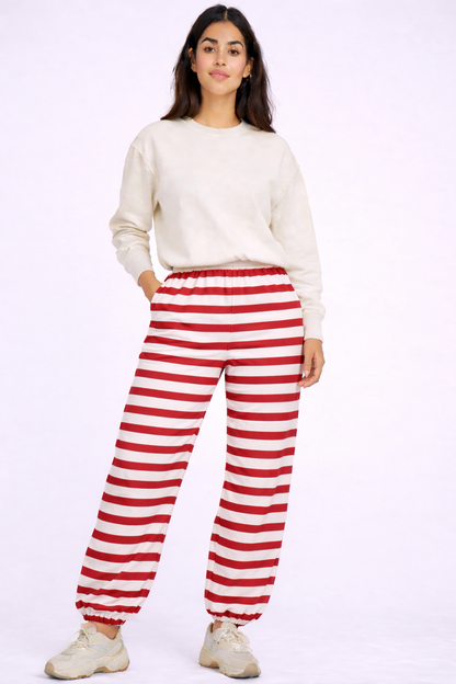 Maroon Stripes - Trackpant