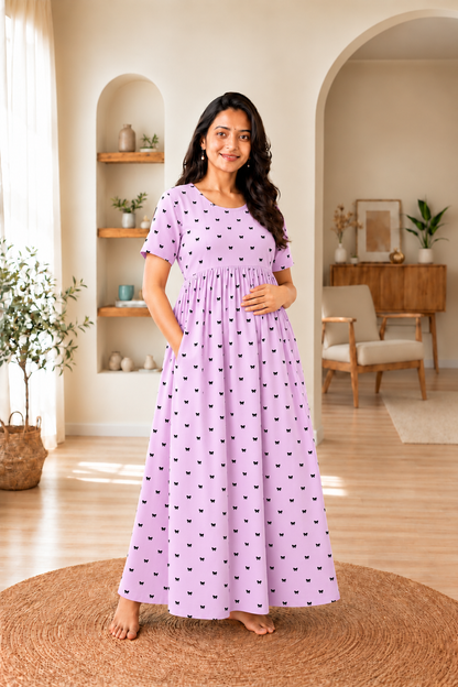 Pink Bow - Feeding Lounge Wear