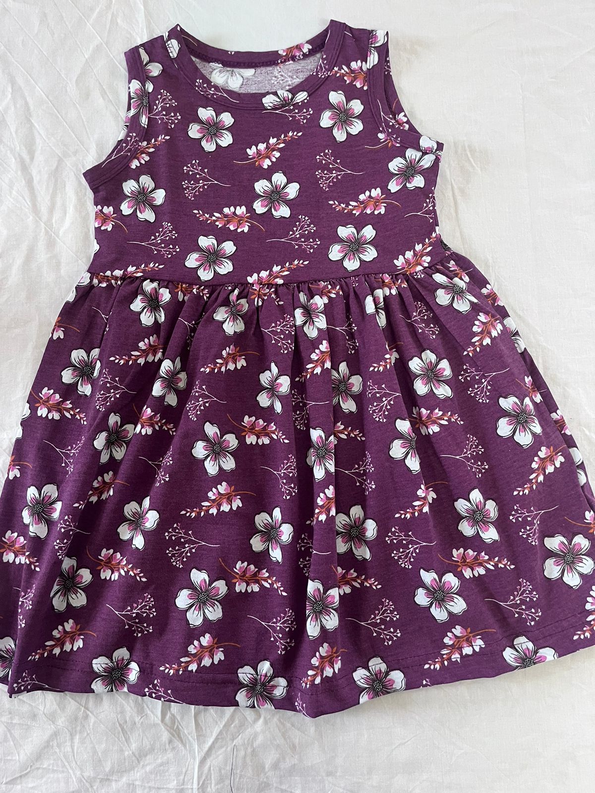 Grapy Flower - Kids Frock