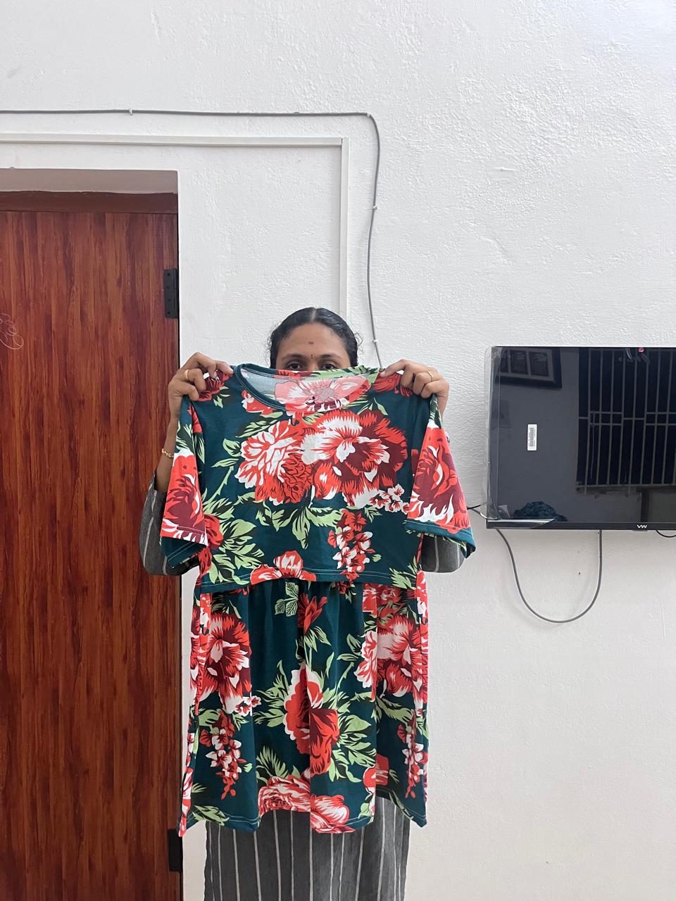 Emerald - Feeding Peplum Top