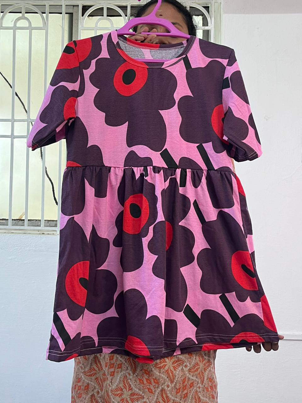 Giant Flower - Peplum Top