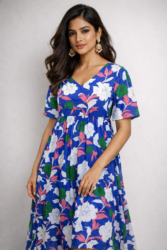 Blue Breeze - Non Feeding Cotton Maxi