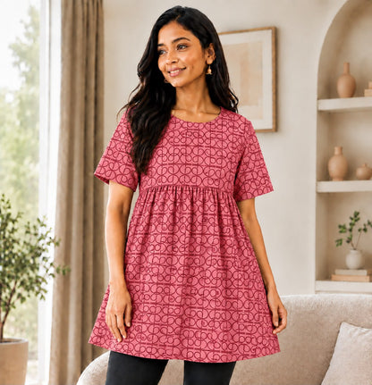 Rose Loop - Peplum Top
