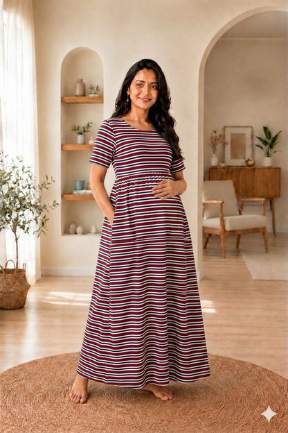 Cherry Stripes - Feeding Lounge Wear