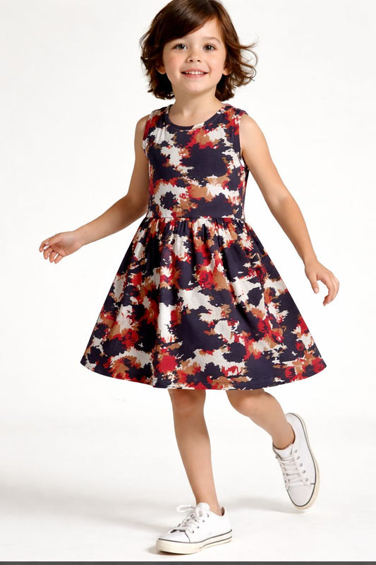 Multicolor Splash - Kids Frock
